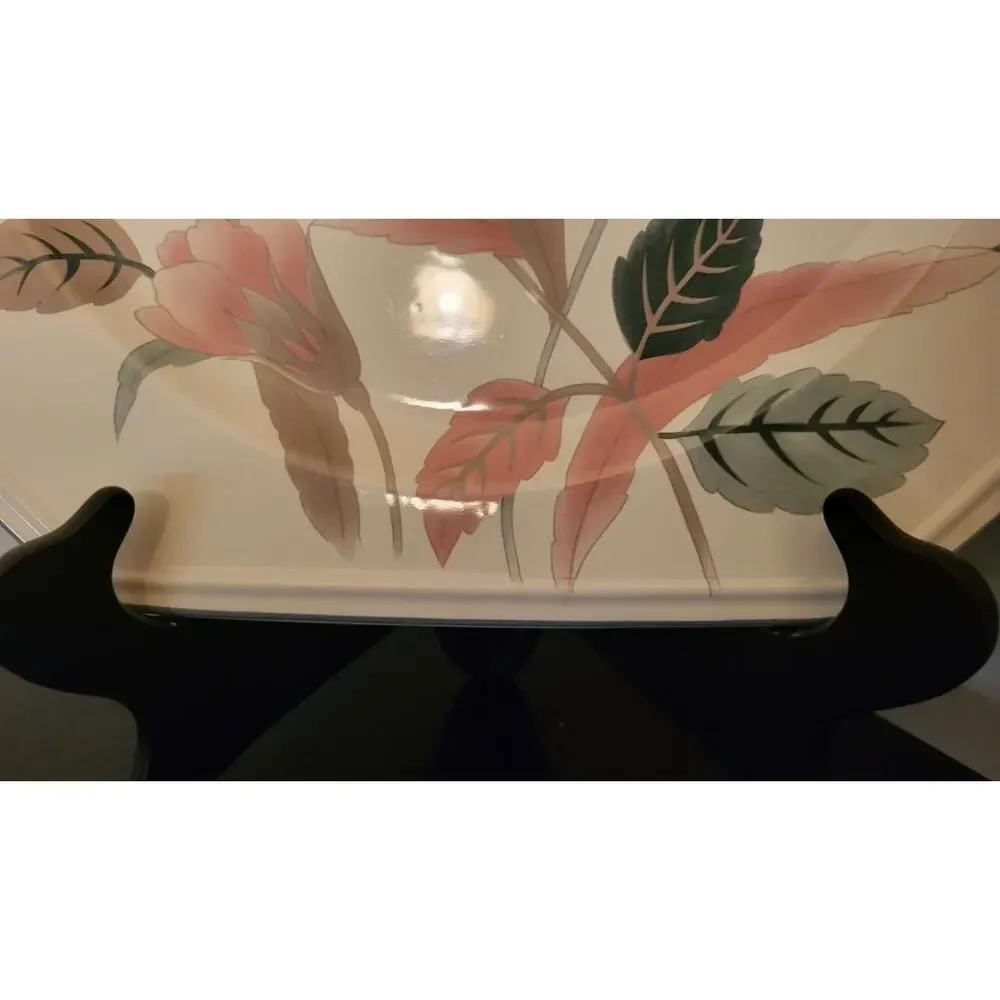 Vintage Mikasa Continental Silk Flowers Chop Plate 12